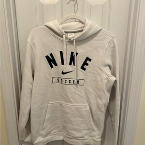 Nike Men's white Soccer Hoodie